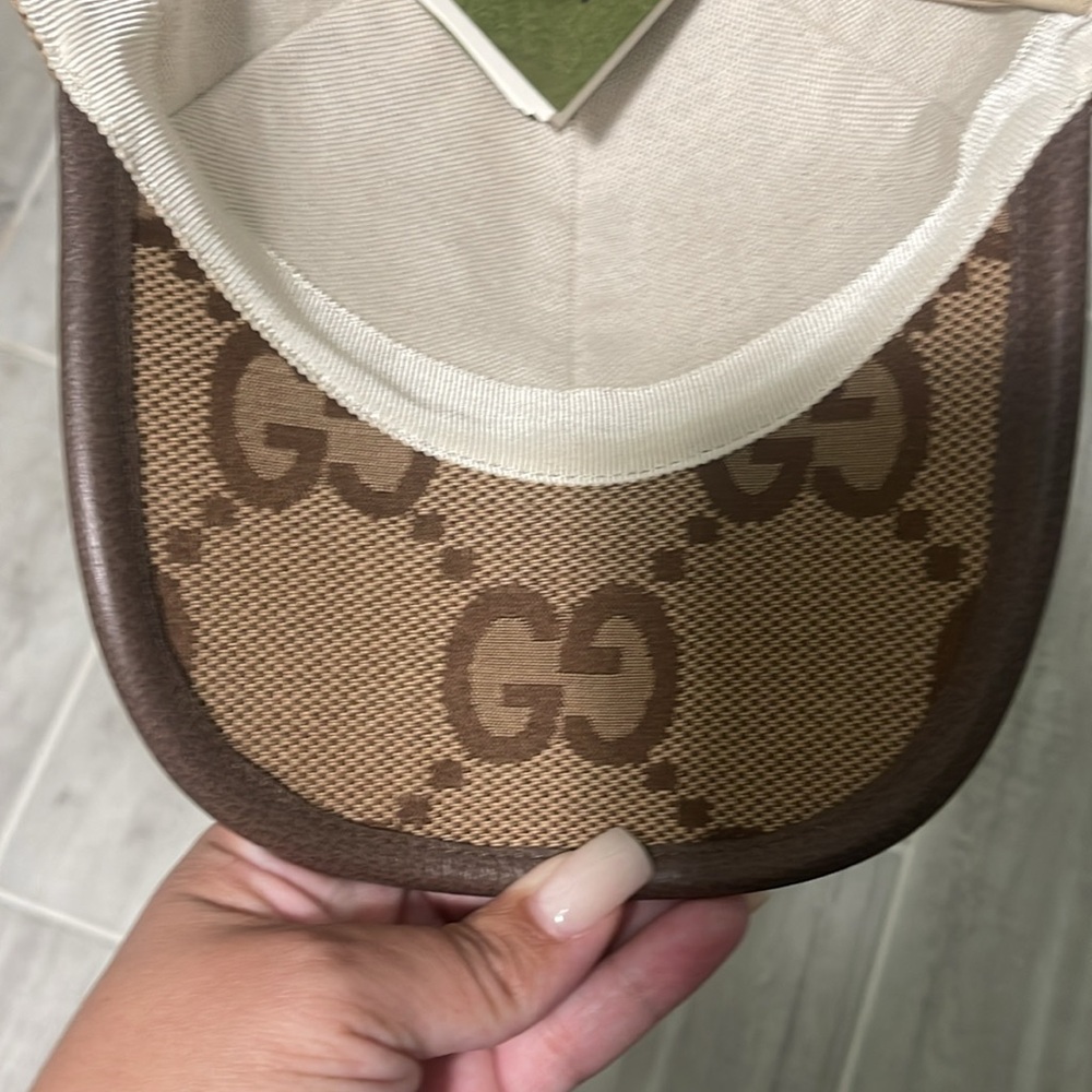 Gucci Brown Jumbo GG Monogram Cap - Picture 3 of 4